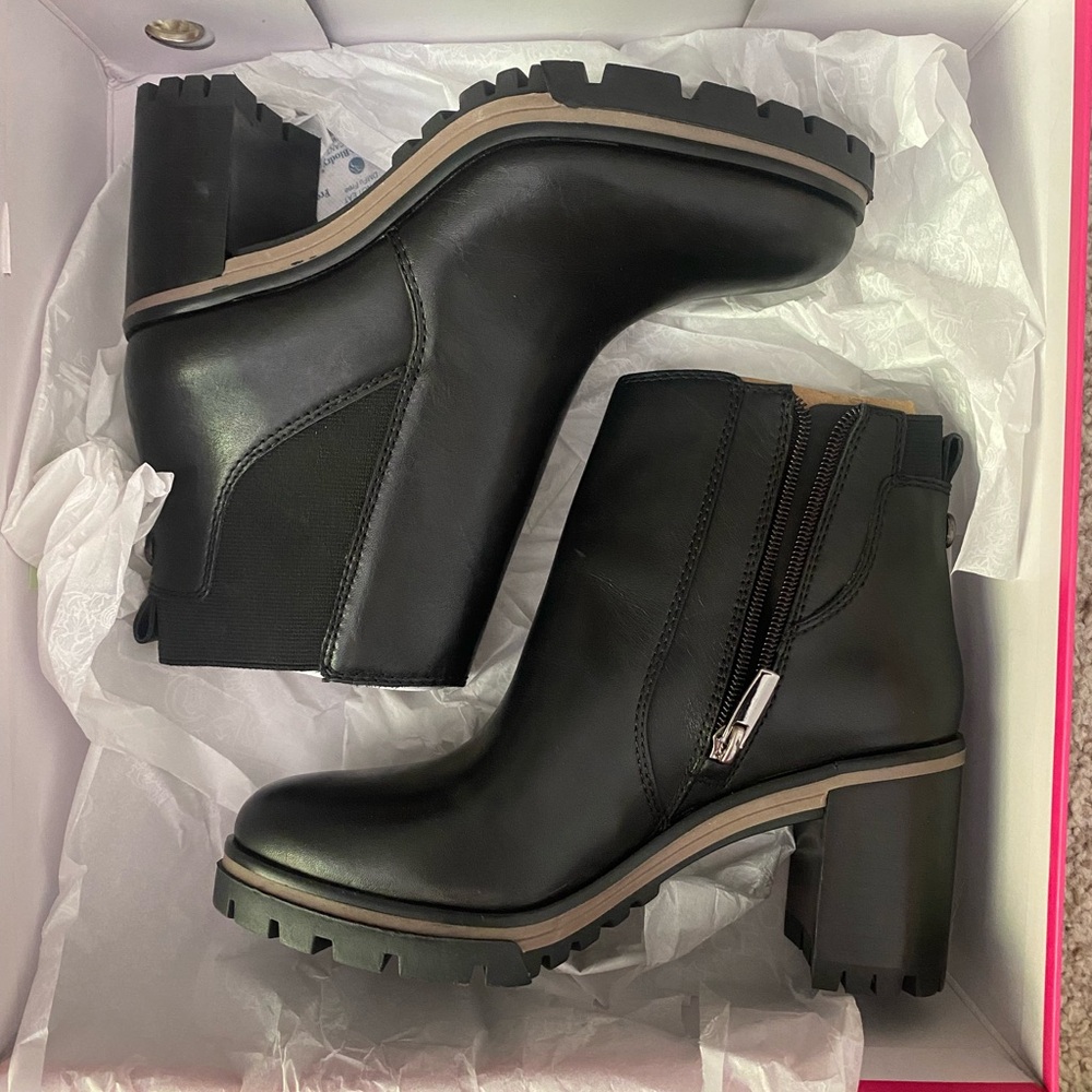 Vince Camuto Black Heeled Boots - Picture 5 of 5